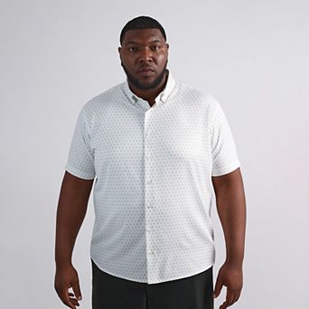 Big & Tall Haggar® Performance Short Sleeve Button-Down Shirt