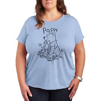 Plus Size Disney's Winnie The Pooh Piglet & Pooh Graphic Tee