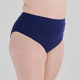 Plus Size Freshwater High Leg High Waist Swim Bottoms