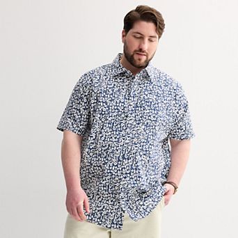 Big & Tall Sonoma Goods For Life® Short Sleeve Perfect Length Shirt