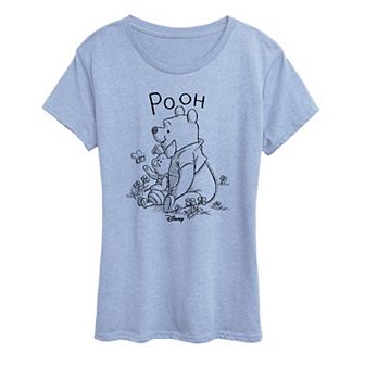 Women's Disney's Winnie The Pooh Piglet & Pooh Graphic Tee