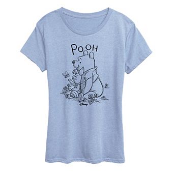Women's Disney's Winnie The Pooh Piglet & Pooh Graphic Tee