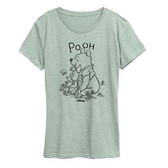 Women's Disney's Winnie The Pooh Piglet & Pooh Graphic Tee