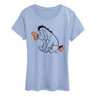 Women's Disney's Winnie The Pooh Eeyore & Butterfly Graphic Tee