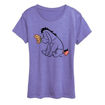 Women's Disney's Winnie The Pooh Eeyore & Butterfly Graphic Tee