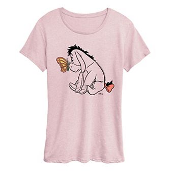 Women's Disney's Winnie The Pooh Eeyore & Butterfly Graphic Tee