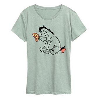 Women's Disney's Winnie The Pooh Eeyore & Butterfly Graphic Tee