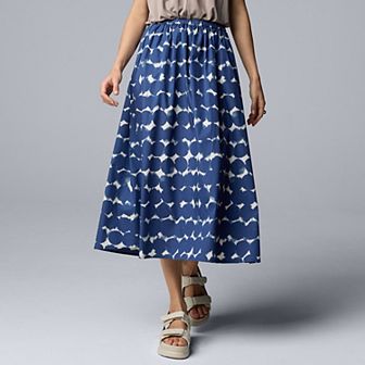 Women's Simply Vera Vera Wang Pull On Midi Skirt