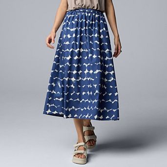 Women's Simply Vera Vera Wang Pull On Midi Skirt