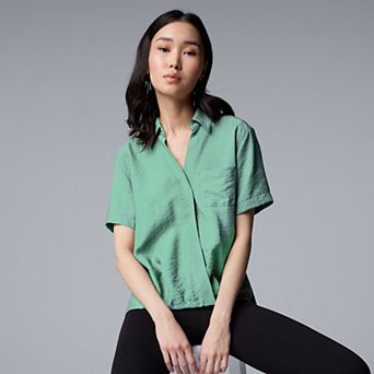 Women's Simply Vera Vera Wang Drapey Surplice Top