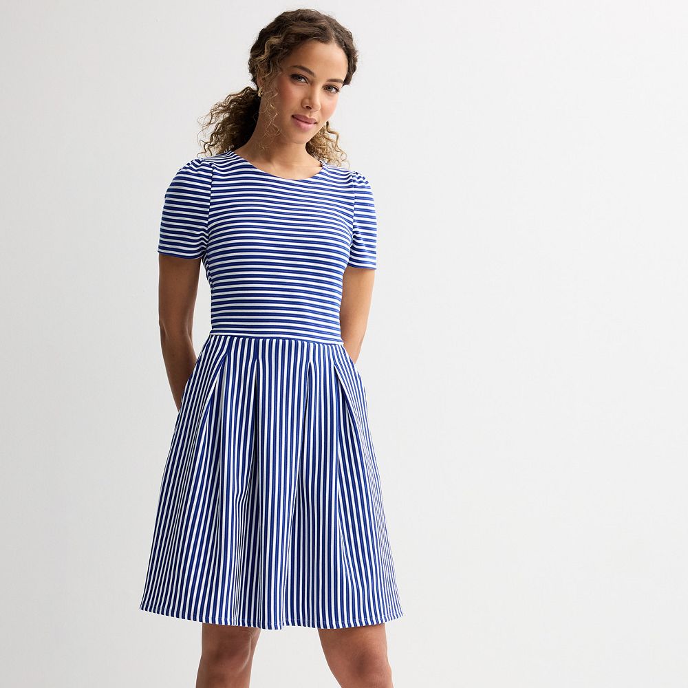 Draper James Sheer Patterned Dress