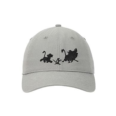 Women's Disney's Lion King Simba, Timon & Pumba Silhouettes Baseball Cap