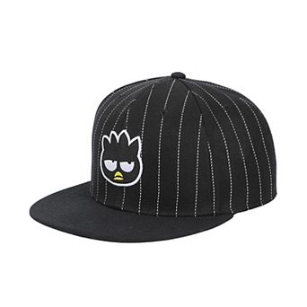 Women's Badtz-Maru Embroidered Character Face Striped Baseball Hat