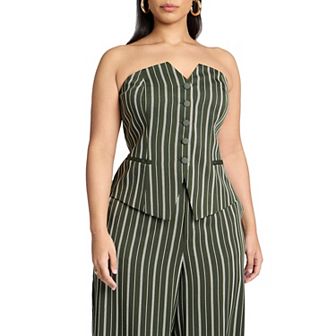 ELOQUII Women's Plus Size Suiting Bustier