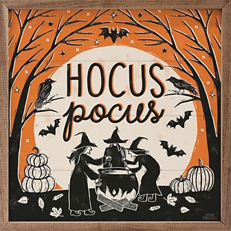 Kendrick Home Hocus Pocus Framed Wall Art