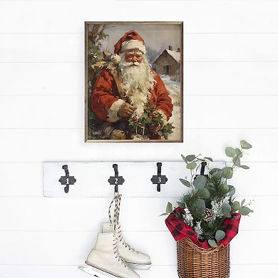 Kendrick Home Santa Framed Wall Art