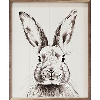 Kendrick Home Rabbit Framed Wall Art