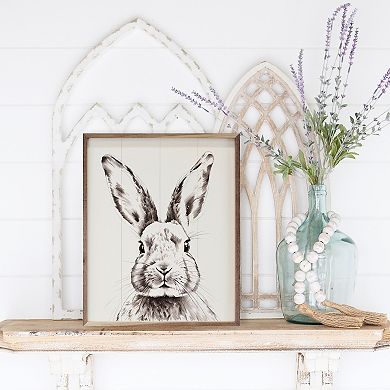 Kendrick Home Rabbit Framed Wall Art