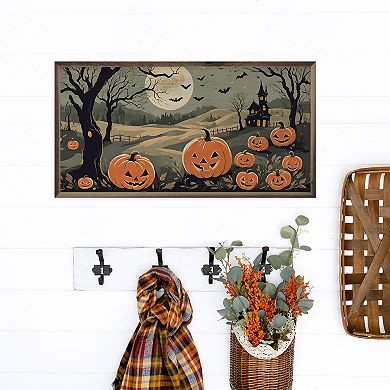 Kendrick Home Jack O' Lantern Family Framed Wall Art