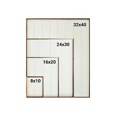 Kendrick Home Watercolor Pines Framed Wall Art