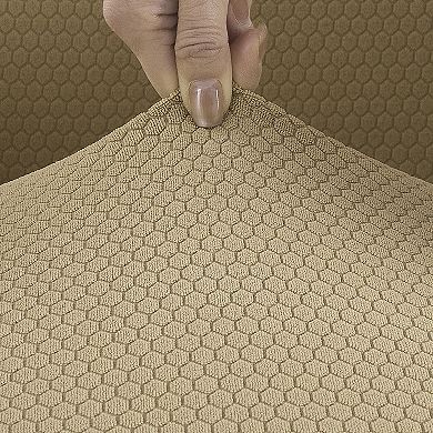 No. 918 Modern Honeycomb Stretch Fit Armchair Cover
