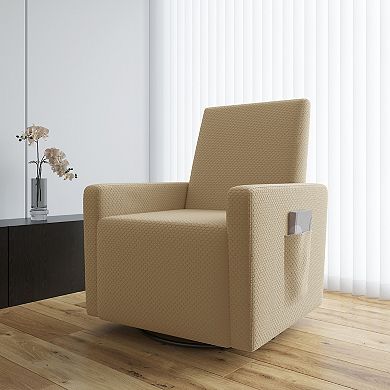 No. 918 Belmar Modern Honeycomb Stretch Fit Elastic Recliner Cover
