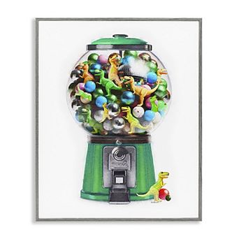 Stupell Home Decor Dinosaur Candy Dispenser Framed Wall Art