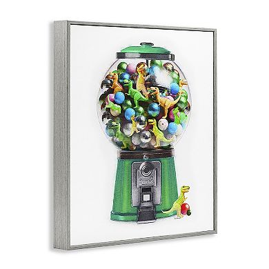 Stupell Home Decor Dinosaur Candy Dispenser Framed Wall Art