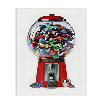 Stupell Home Decor Race Car Candy Dispenser Canvas Wall Art