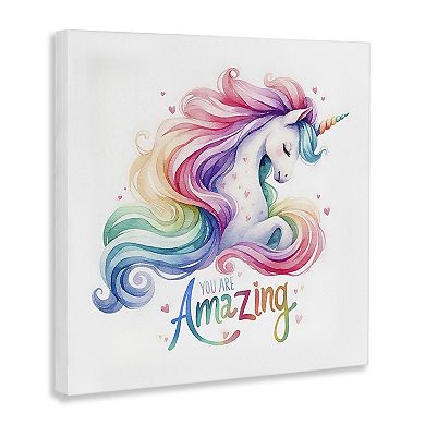 Stupell Home Decor You Are Amazing Unicorn Wall Art