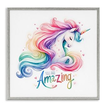 Stupell Home Decor You Are Amazing Unicorn Wall Art