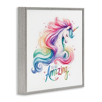 Stupell Home Decor You Are Amazing Unicorn Wall Art
