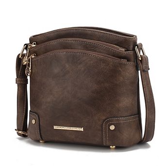 MKF Collection Kenya Crossbody Bag With Adjustable Strap & Zip Closure