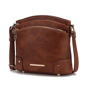 MKF Collection Kenya Crossbody Bag With Adjustable Strap & Zip Closure