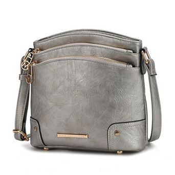 MKF Collection Kenya Crossbody Bag With Adjustable Strap & Zip Closure