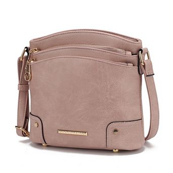 MKF Collection Kenya Crossbody Bag With Adjustable Strap & Zip Closure