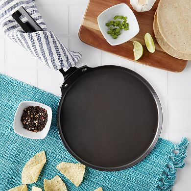 Infuse 9-inch Non-Stick Carbon Steel Round Comal Griddle Pan