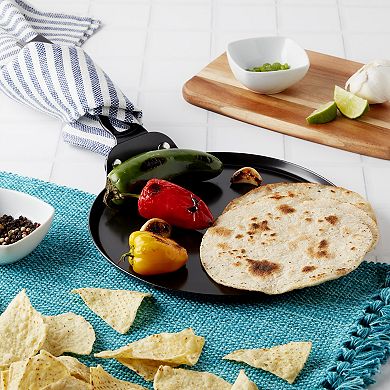 Infuse 9-inch Non-Stick Carbon Steel Round Comal Griddle Pan