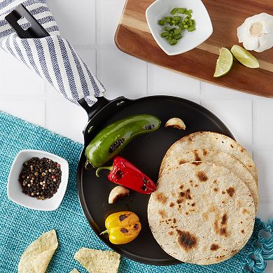 Infuse 9-inch Non-Stick Carbon Steel Round Comal Griddle Pan