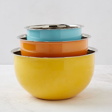 Infuse 3-Piece Stainless Steel Mixing Bowl Set