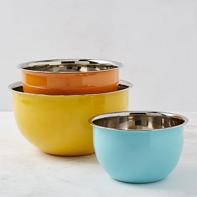 Infuse 3-Piece Stainless Steel Mixing Bowl Set