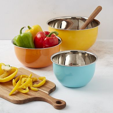 Infuse 3-Piece Stainless Steel Mixing Bowl Set