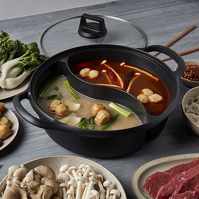 Infuse 4.4-qt. 2-Section Non-Stick Aluminum Covered Hot Pot