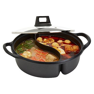 Infuse 4.4-qt. 2-Section Non-Stick Aluminum Covered Hot Pot
