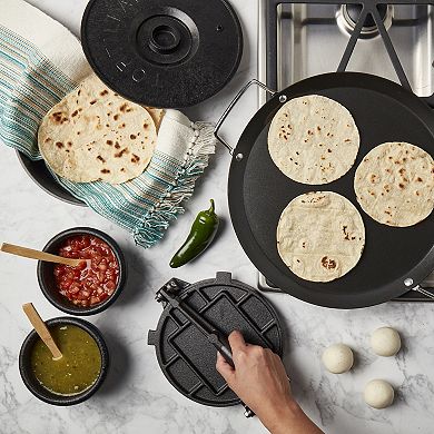 Infuse 6-piece Cast Iron Tortilla Press Set