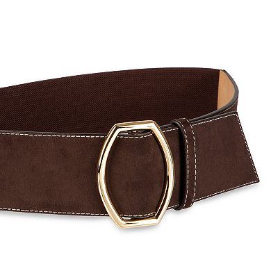 Women's LC by Lauren Conrad Suede Stretch Slider Buckle Waist Belt