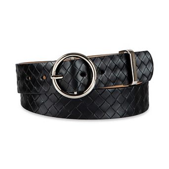 Women's LC Lauren Conrad Woven Braided Belt with Circular Buckle
