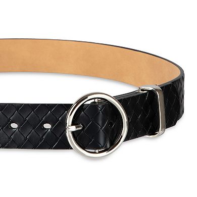 Women's LC Lauren Conrad Woven Braided Belt with Circular Buckle