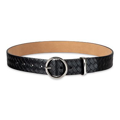 Women's LC Lauren Conrad Woven Braided Belt with Circular Buckle