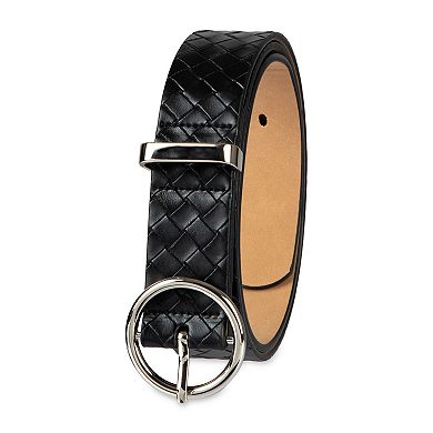 Women's LC Lauren Conrad Woven Braided Belt with Circular Buckle